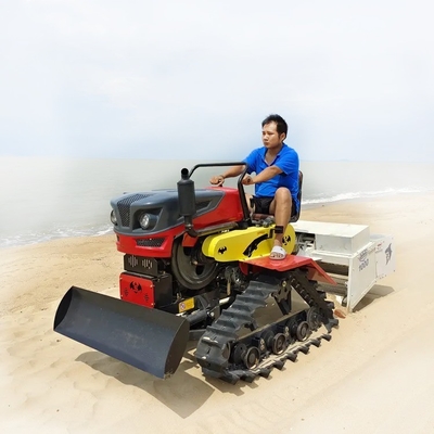 En iyi kum ve toprak temizleme sonuçları için yakışıklı plaj kum temizleyicisi traktör 60HP