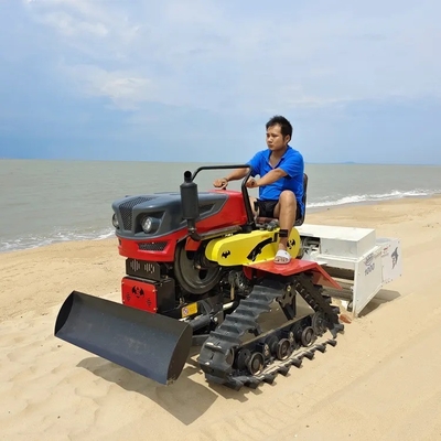 Traktör Sürücü Plaj Temizleyicisi Plaj Temizleme Makinesi HANDSOMER 1000/LFX-100 800KG Ağırlık