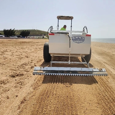Kum ve toprak temizleme için 60HP traktör plaj temizleyicisi 20000-30000m'/h çalışma verimliliği