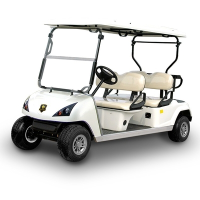 Elektrikli DG-C4 48V Golf Arabası Yüksek Yer Temizliği ve Performansı ile 4 Koltuklu Buggy