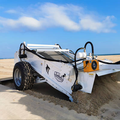 70HP Traktör Bağlantısı 1400mm Paslanmaz Çelik Ekran Kum Temizleme Plaj Temizleyicisi
